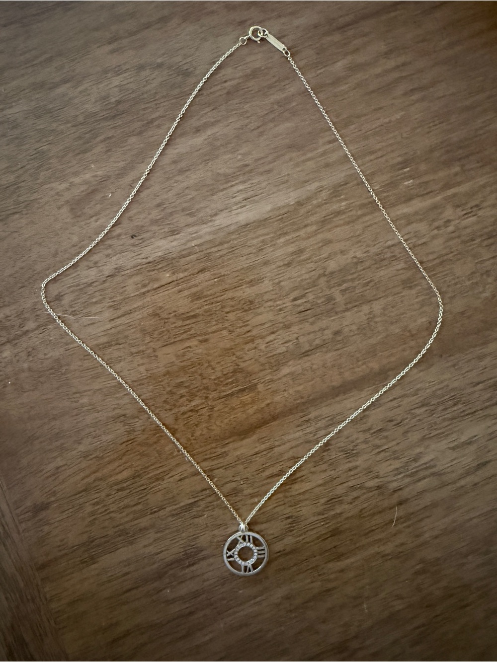 Tiffany & Co. Atlas Rose Gold and Diamond Pendant Necklace - Women Jewelry